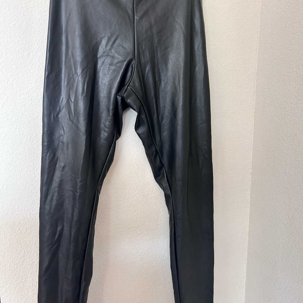 Express Black Leather Men's Pants